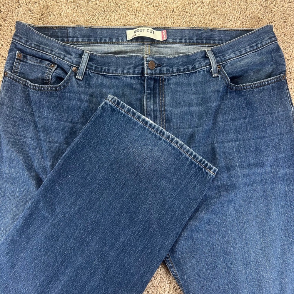 Levis 527 Boot Cut Jeans Men 44x32 100% Cotton Boot Cut Denim Pants